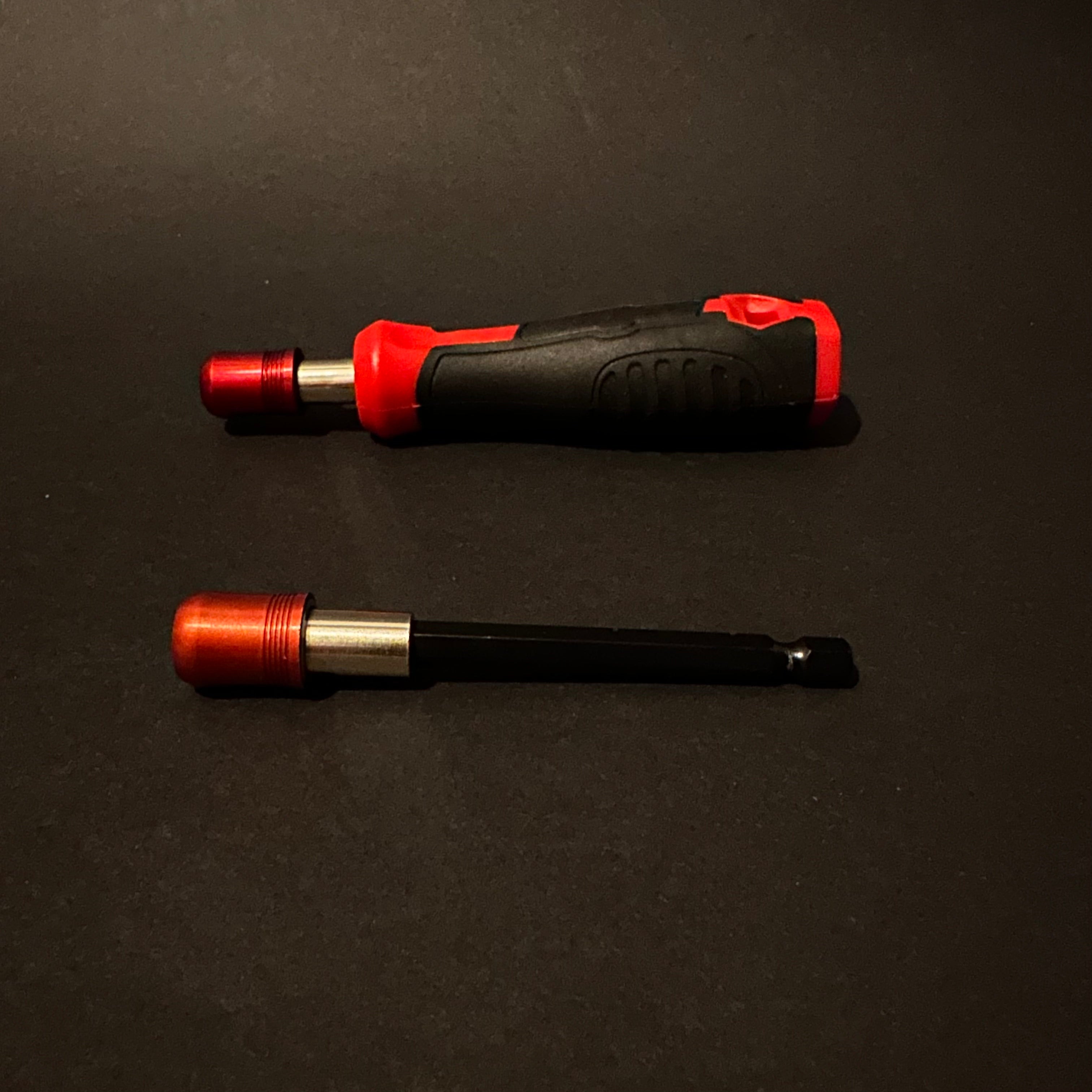 Himmelwerk EInbau-Set:  Ratschen Schraubendreher mit  100mm Verlängerung & rutschfesten Griff