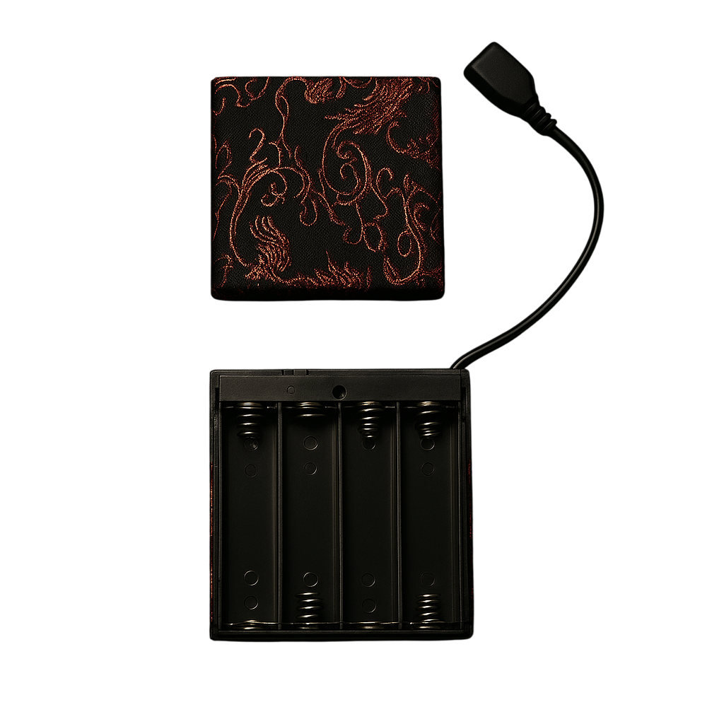 Himmelwerk Batterie-Box rot für Sternenhimmel – kompakte 12V-Versorgung für LED-Projekte