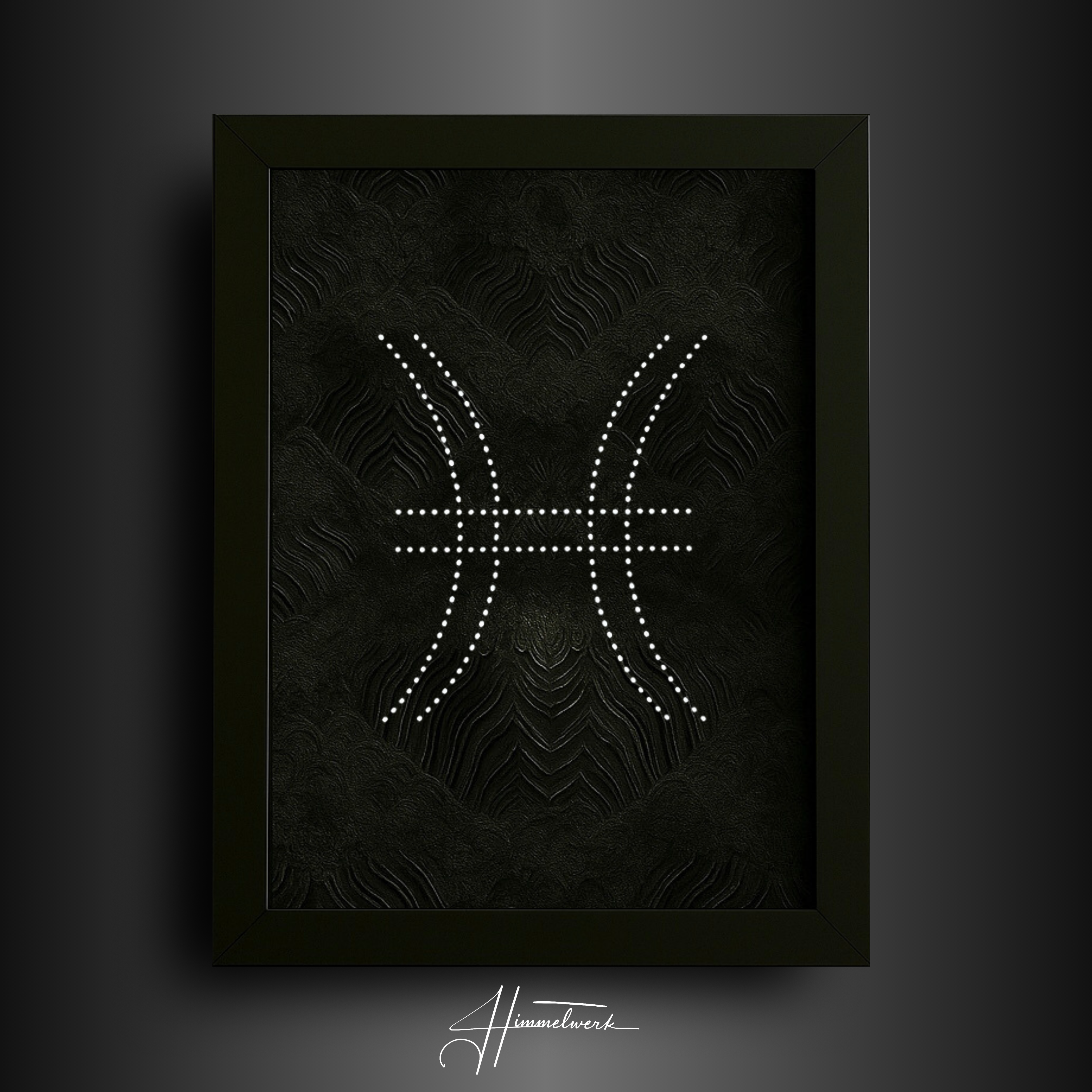 Starframe Sternzeichen Fische (Pisces) – doppelte Kontur, LED-Punkte
